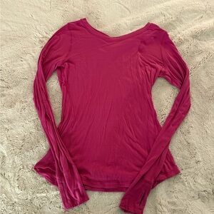 Lululemon Align and Define long sleeve tee in Berry Rumble